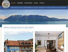 Tablet Screenshot of hotelbelmont.ch
